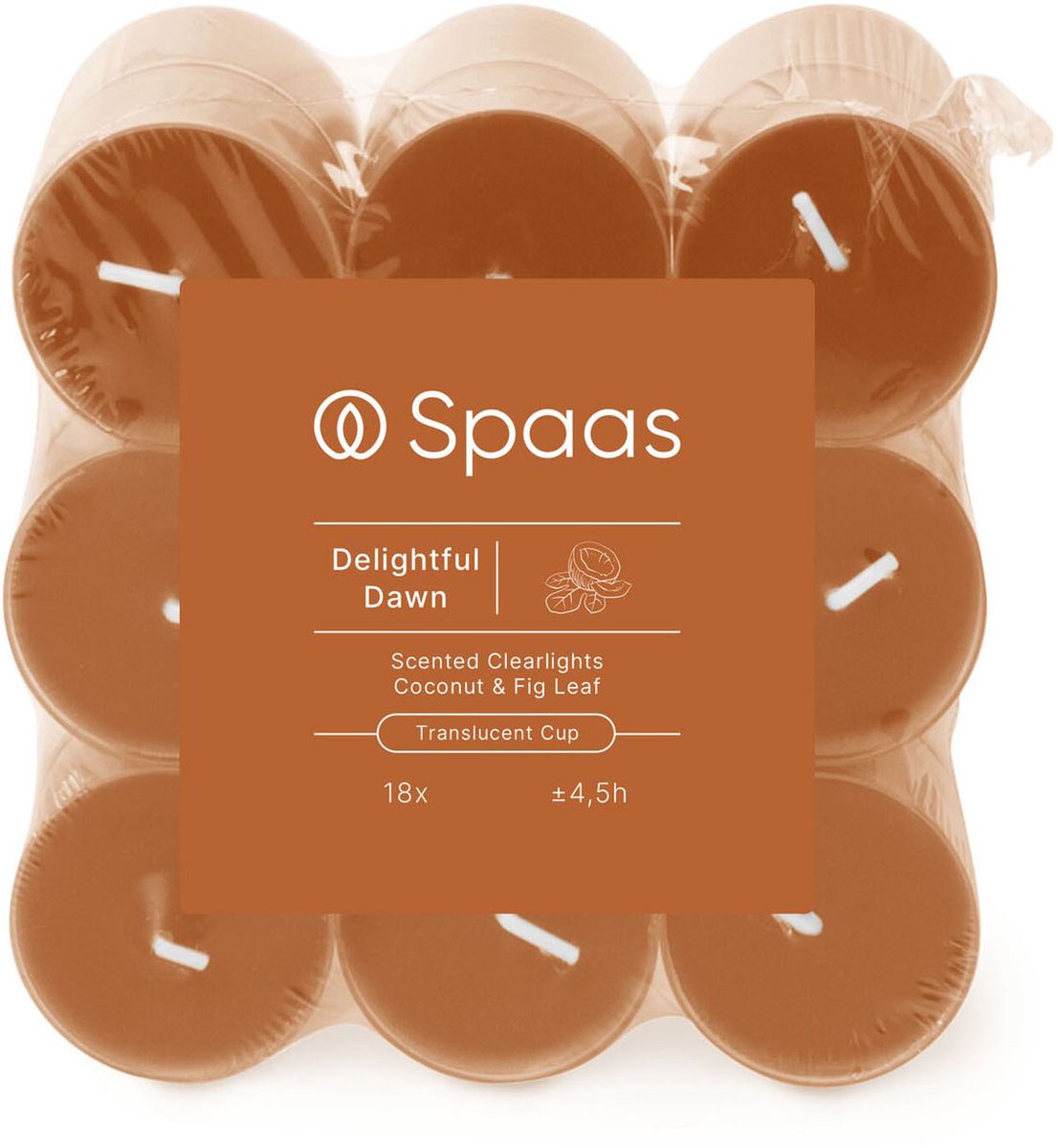 SPAAS Gurende Clearlights - Blokverpakking x18 - 4,5u - Verrukkelijke Dageraad onbekend