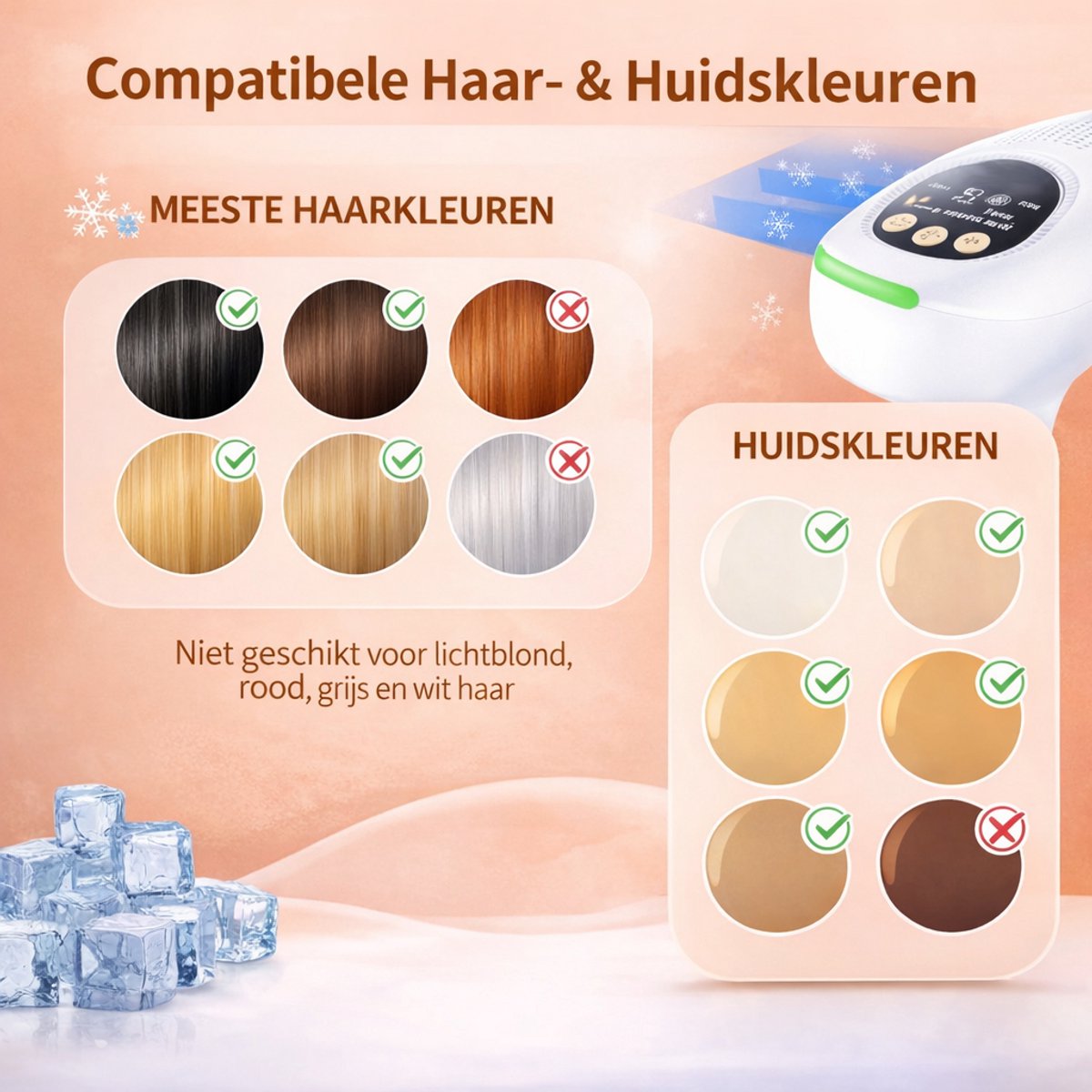 IPL Laser Ontharingsapparaat - Ice Cooling - 999.999 flitsen thumbnail 5