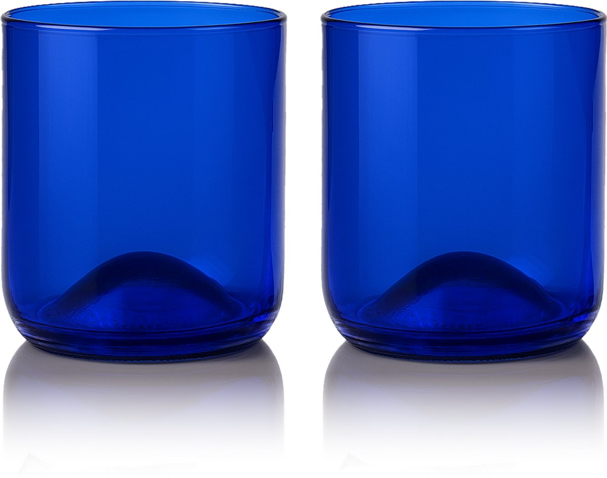 Rebottled Short Tumbler 2-pack Blue - Blue