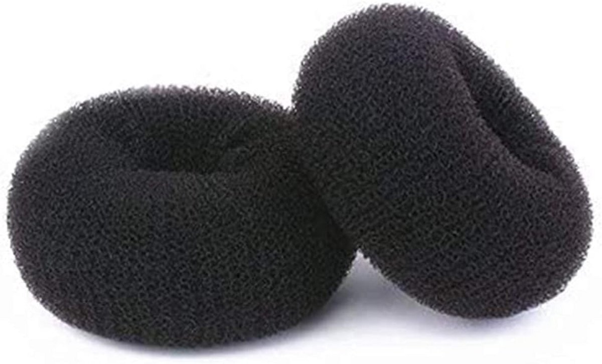 Haar Donut Maker - Knot Vormer - Snel Kapsel Maken - Voor Dik Haar - 89 cm - Zwart