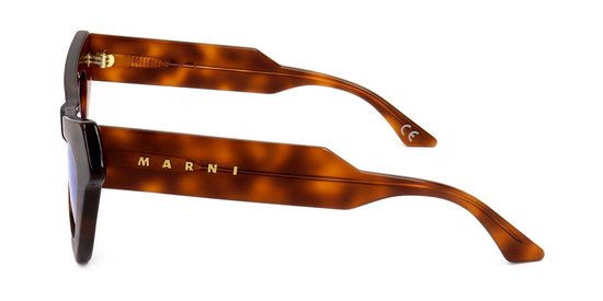 Marni FAIRY POOLS HAVANA BLUE Zonnebril - Dames - Bruin — afbeelding 3