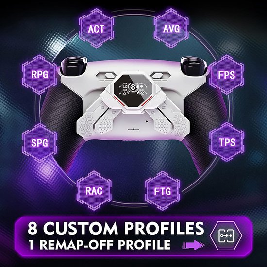 Controller Upgrade Kit - Remap Kit Paddles - Gaming Prestaties Verbeteren - OLED Display Trigger Stop — afbeelding 2