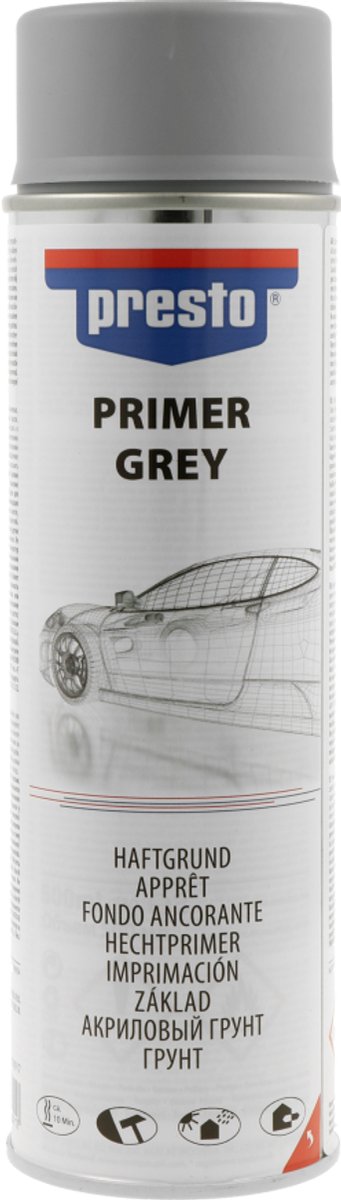 Presto - Primer - Spuitbus - 500 ml - wit, sneldrogend