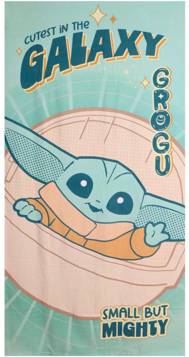 Star Wars Mandalorian Strandlaken Grogu – Strandhanddoek – 90x180 cm – Sneldrogend Polyester