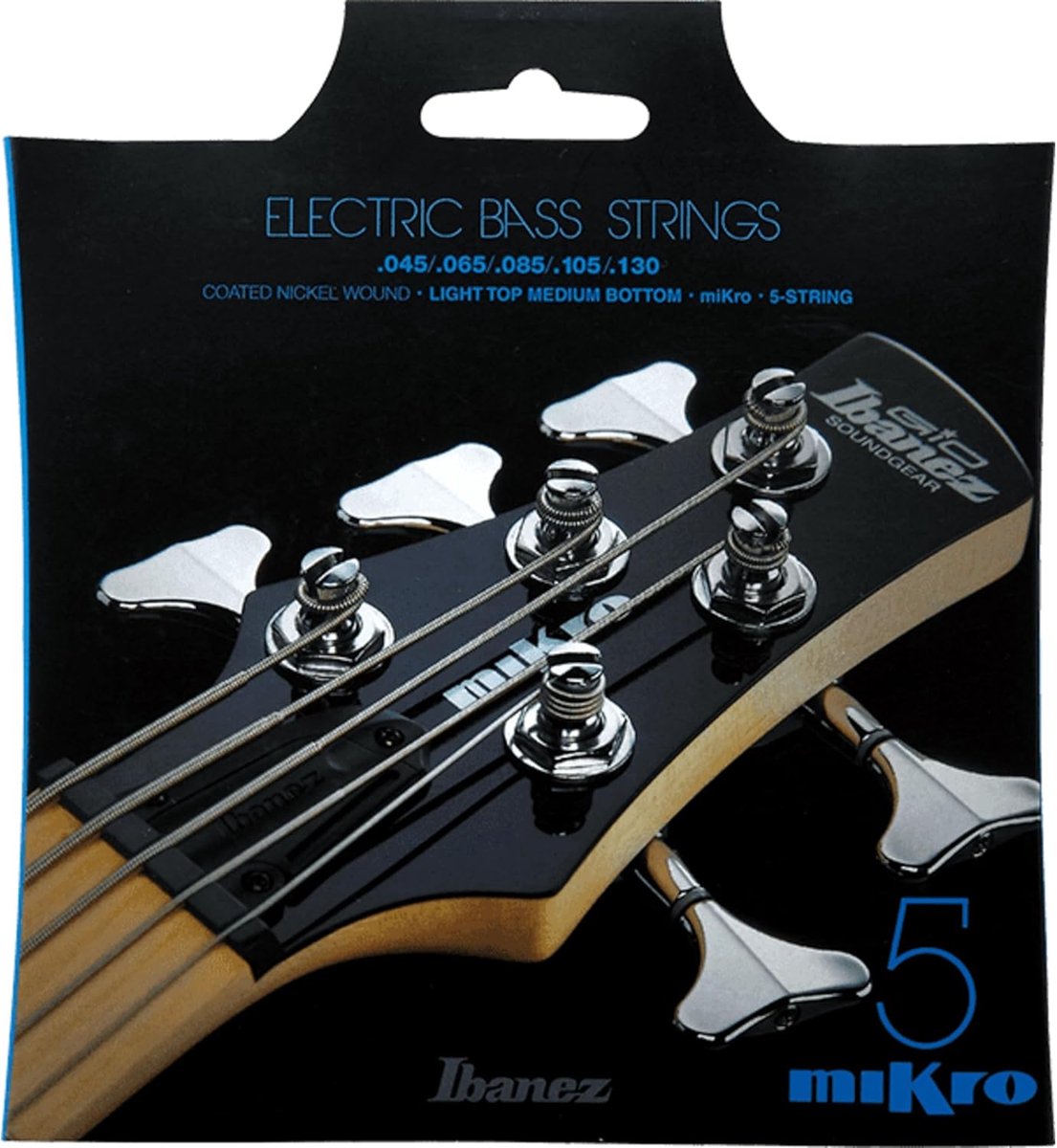 Basgitaar Snaren - 5-Snaars Set - Muziek Maken - Nikkel Gewonden - Micro Scale - Meerkleurig