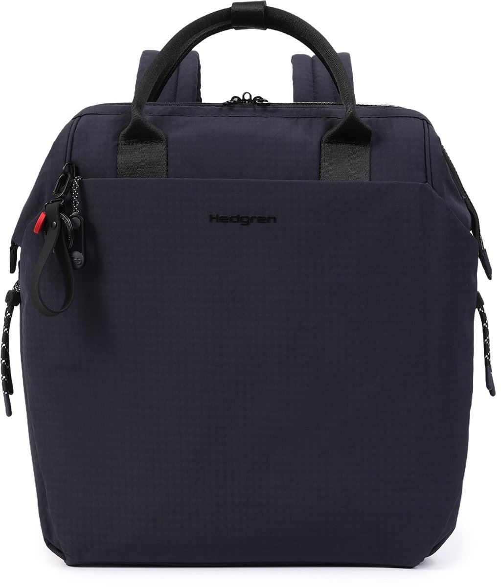 Hedgren ORIZURU Rugzak 15-inch met laptopvak – 180° opening – Waterafstotend gerecycled materiaal – Smart sleeve – Vulcan Blau