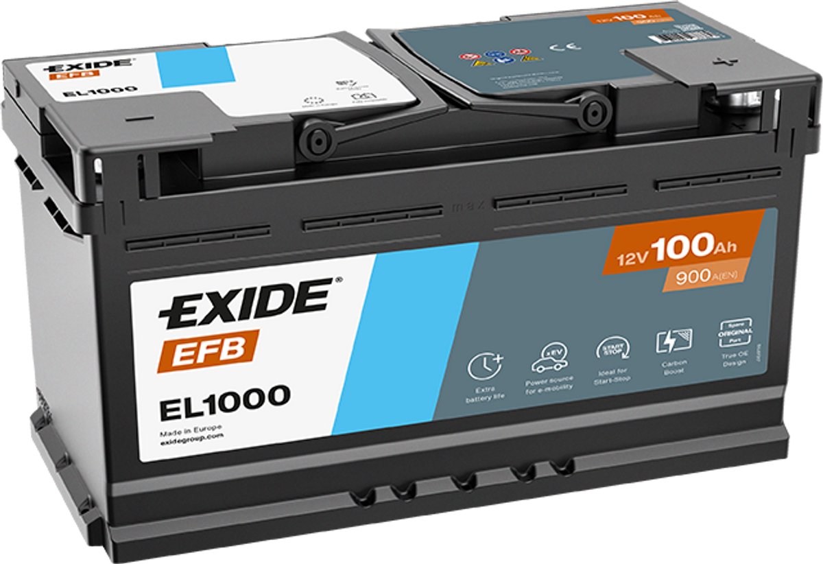 Exide Technologies EL1000 Start-Stop 12V 100Ah EFB