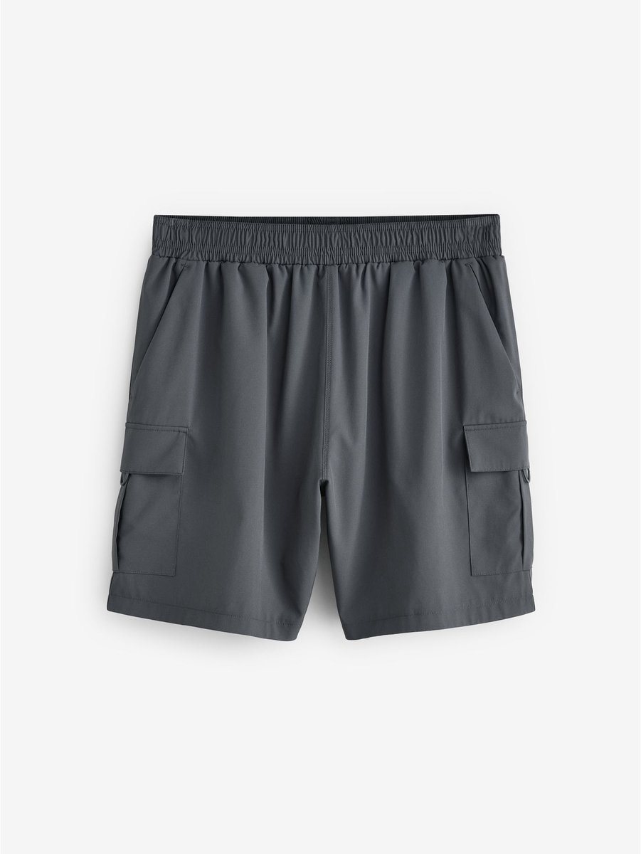 Next - Heren - Active cargo gym trainingshorts - Grijs