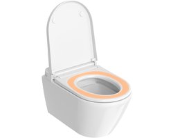 Duravit SensoWash D-Neo douchewc compact rimless diepspoel 37.8x57.7cm met closetzitting wit