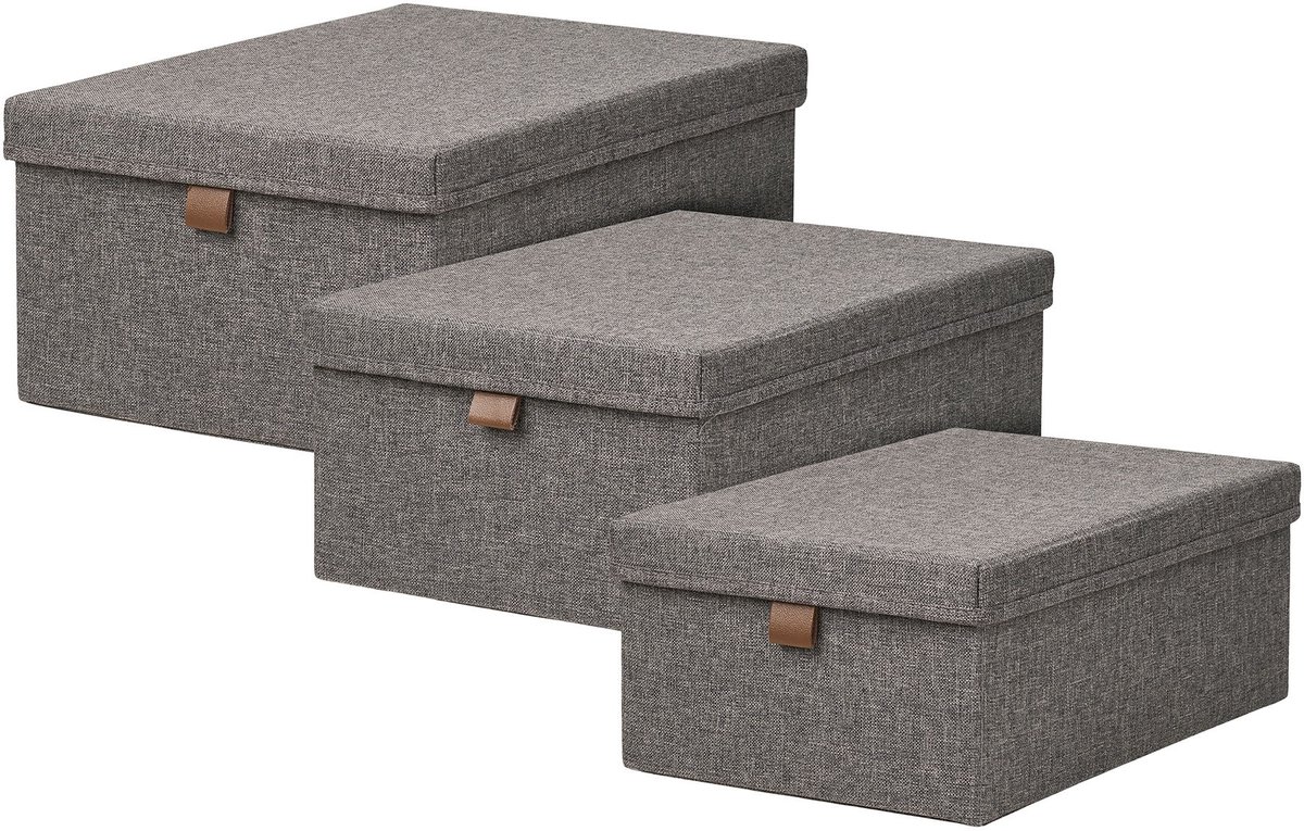 Majken mand set met 3 donkergrijs.