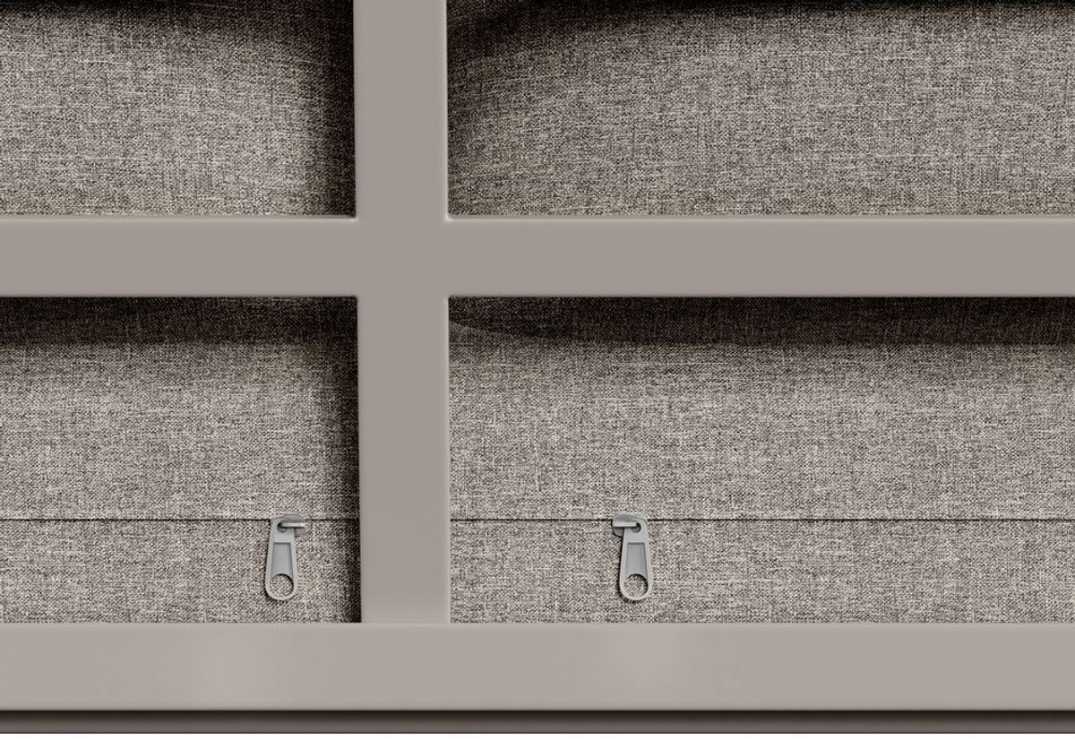 BLACKCOLORS Tuinset, meubelset voor 6-7 personen, hoekbank met gegalvaniseerd ijzeren frame, verstelbare poten, inclusief alle zit- en rugkussens, beige thumbnail 8