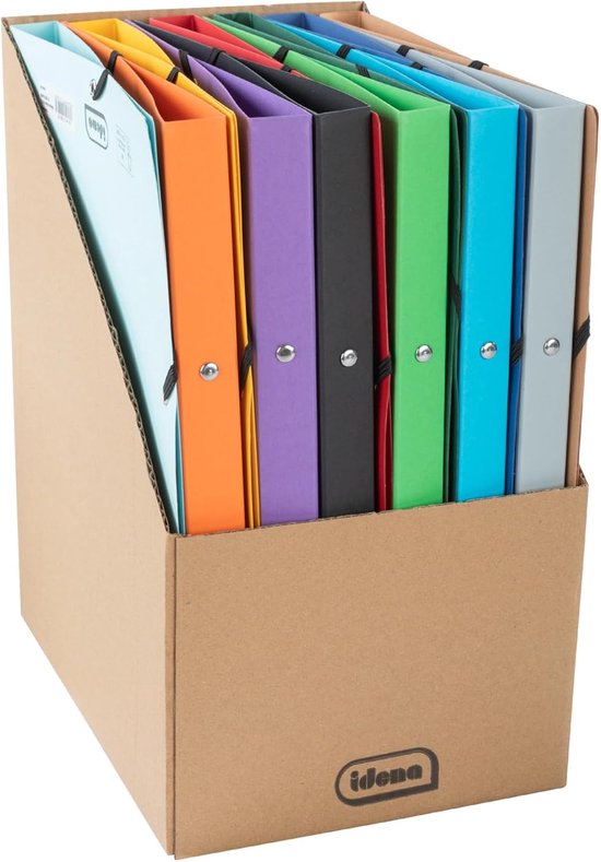 Map met ringen - Map met mappen - Documenten organiseren - 12 Kleuren ...
