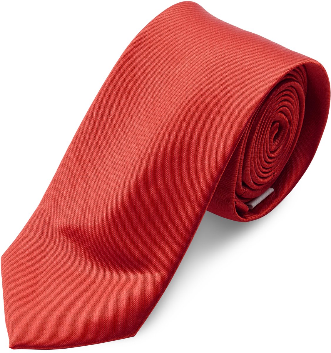 Glanzende Rode 6cm Basic Stropdas