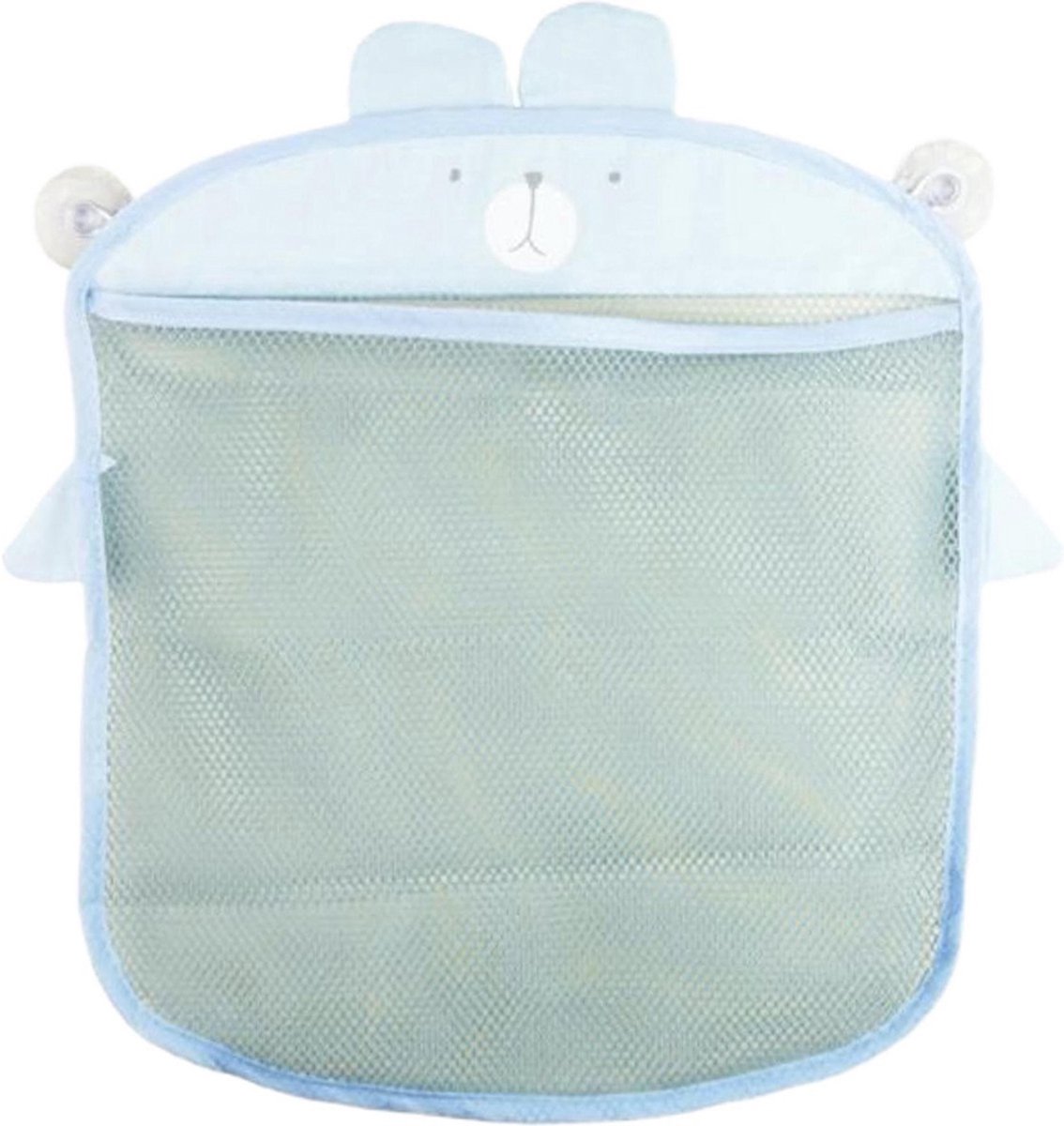 Badspeelgoed Organizer Opbergzak Beer Blauw - Mesh Hangzak Badkamer