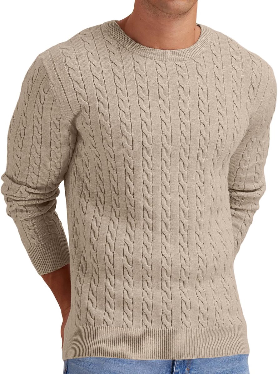 Herentrui Gebreid - Pullover - Winter Kleding - Braid Weving