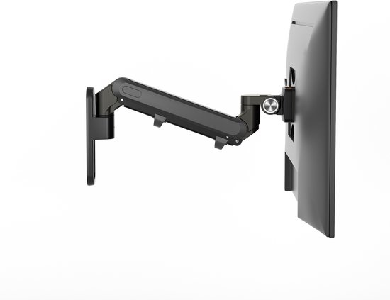 LEVANTU® Monitor arm Muurbeugel - Monitorbeugel met gasveer - Geschikt voor bevestiging muur - t/m 35 inch - Ergonomisch ontwerp – Zwart