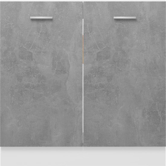Wastafelonderkast 80x46x81,5 cm (betongrijs)