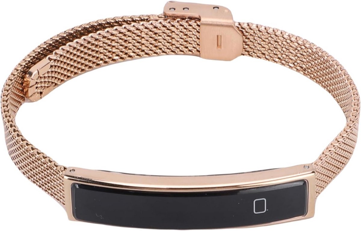 Slimme Armband - Fitness Tracker - Gezondheid Monitoren - IP68 Waterdicht - 5.6mm Slank - Goud