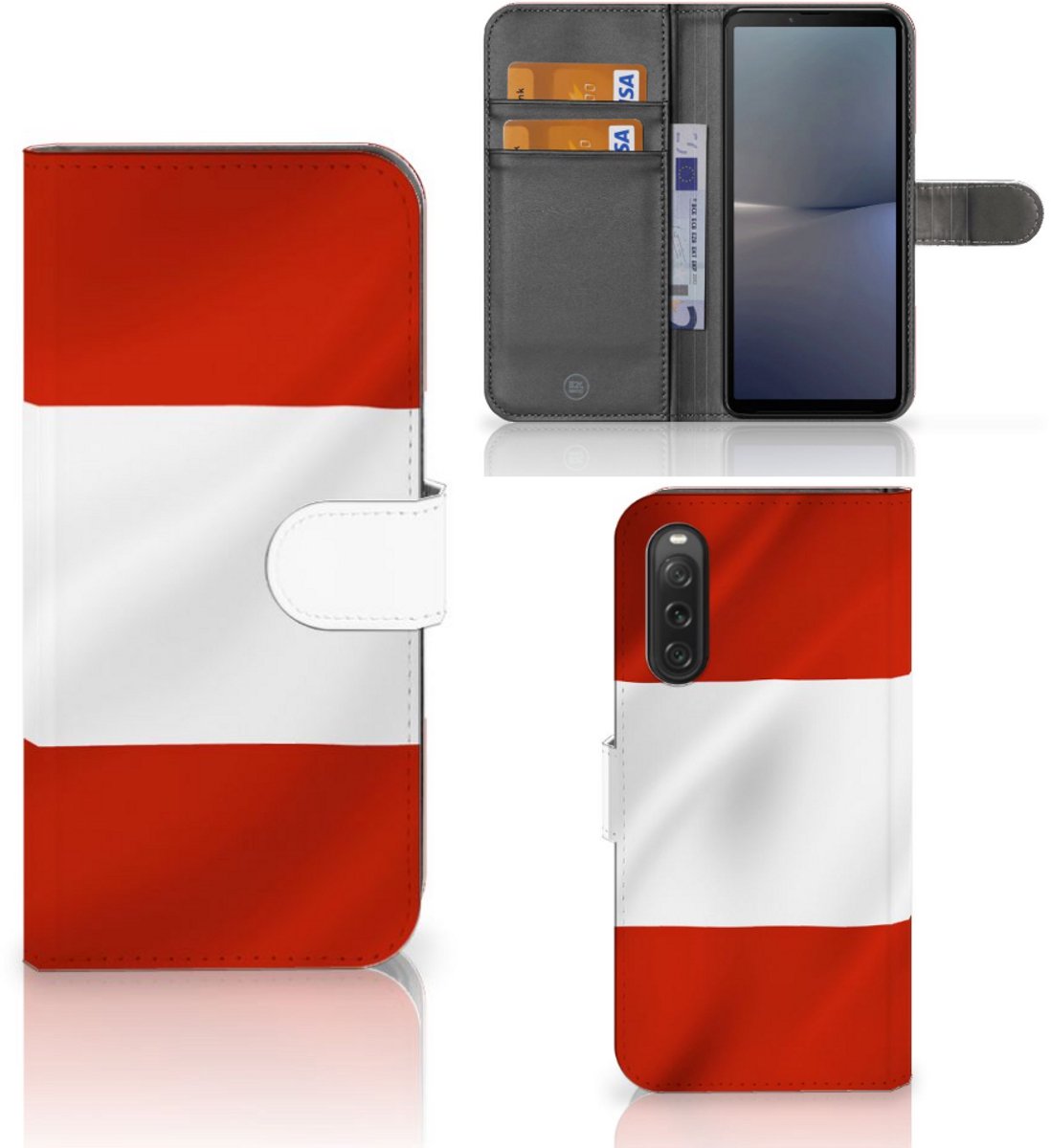 Sony Xperia 10 V Bookstyle Case Oostenrijk