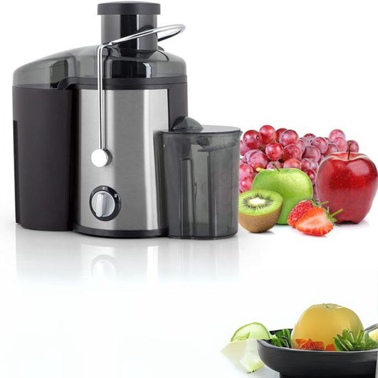 Aurixi® Sapcentrifuges Groenten En Fruit - Slowjuicer Met 2 Snelheden - Sapcentrifuge 600ml - slow juicer - Zwart - 17cm x 31cm x 30cm van Aurixi — afbeelding 2