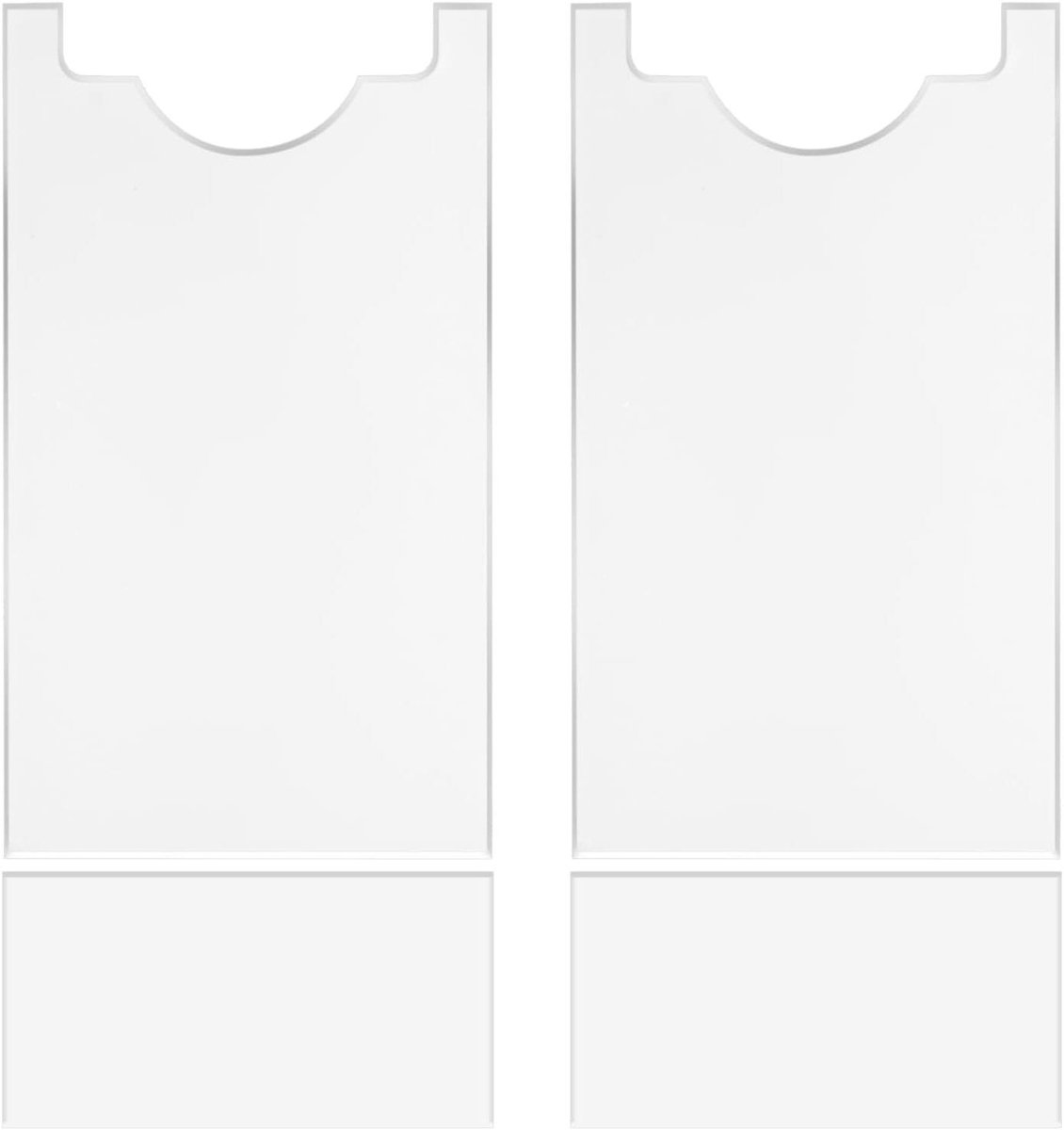 4 Stuks Transparante Meubelmuurafstandhouders en -beschermers - Sterke Acryl Kussenafstandhouders - Bank- en Bedstoppers