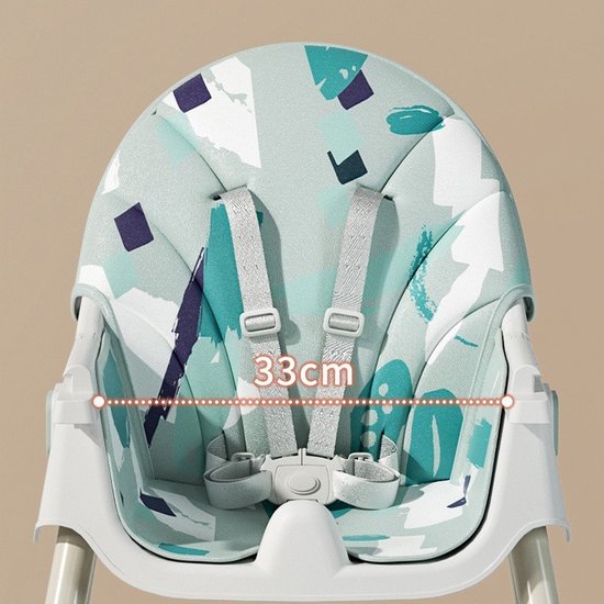 2 stuks 5-Point Baby Safety Harness Adjustable High Chair Harness for Baby High Chair Universal High Hat Pram Attachment (Grey) — afbeelding 5
