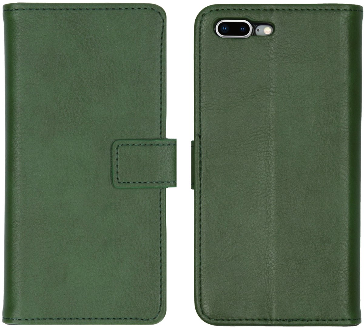 imoshion Hoesje - Geschikt voor Apple iPhone 8 Plus / 7 Plus - Luxe Bookcase - Groen