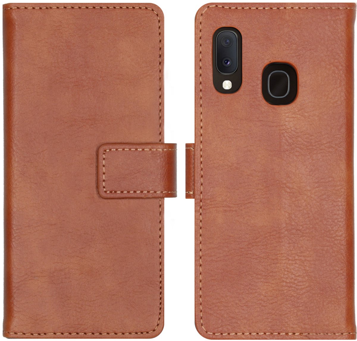 imoshion Hoesje - Geschikt voor Samsung Galaxy A20e - Luxe Bookcase - Bruin