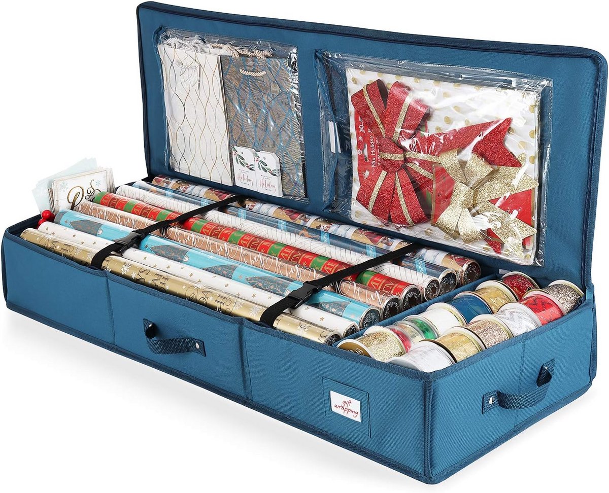 Onderbed Opbergtas voor Cadeaupapier en Accessoires - Duurzaam en Ruimtebesparend