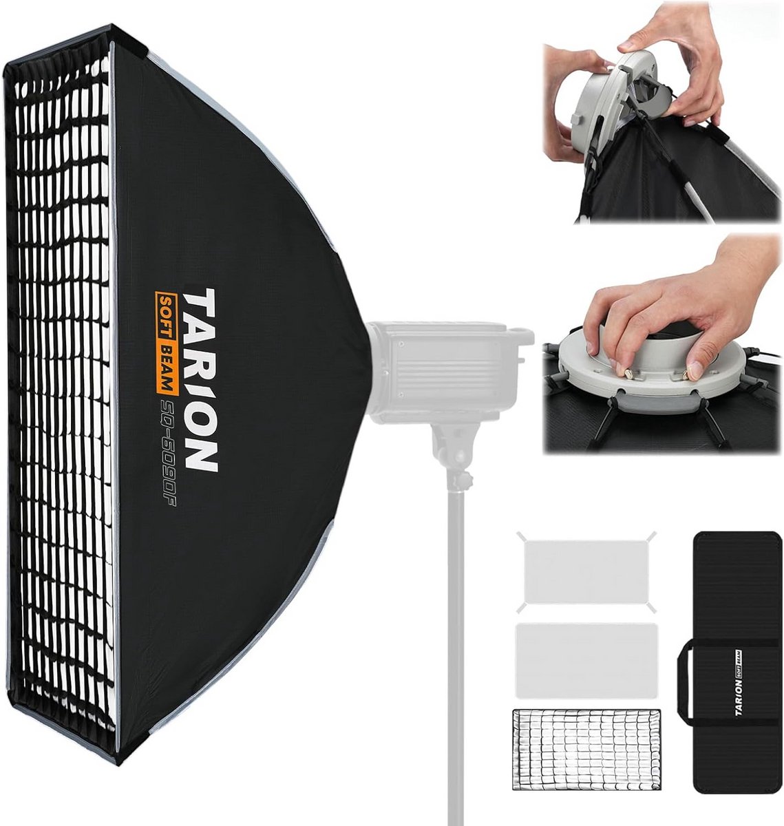 Opvouwbare Softbox 60 x 90 cm met Bowens Houder voor Fotografie