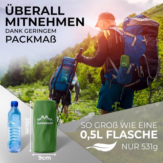 Ultralichte luchtmatras voor kamperen, wandelen en backpacken - compact en opblaasbaar — afbeelding 3