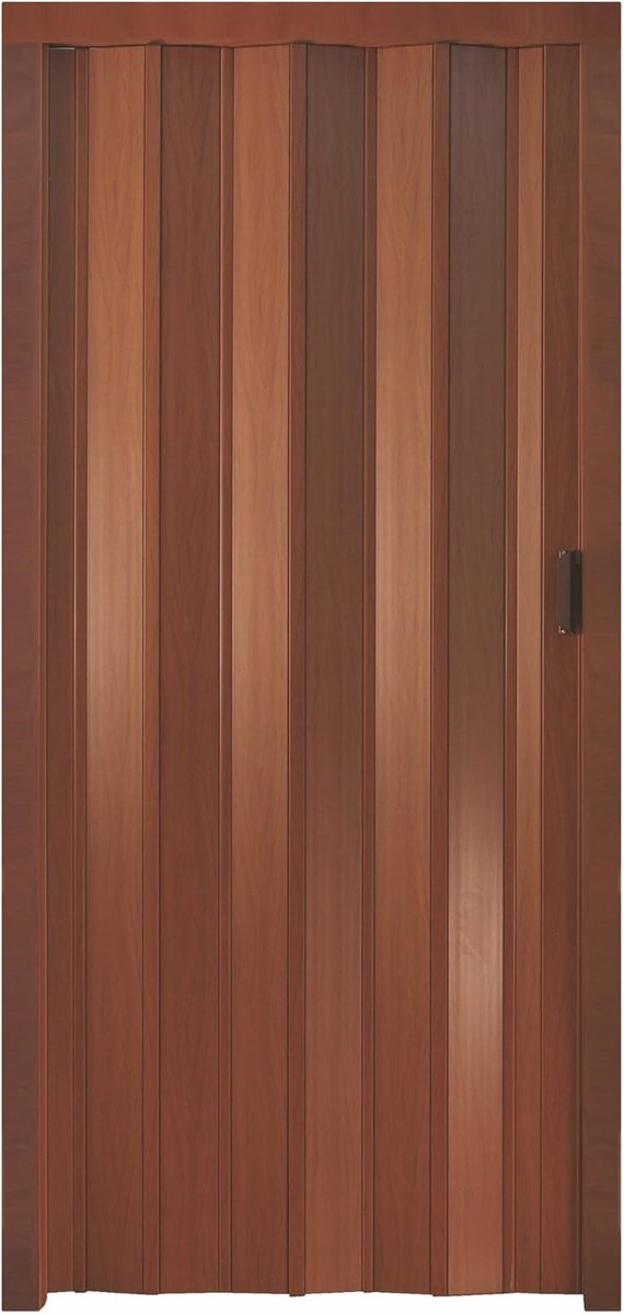 PVC Vouwdeur - Walnootkleur - 83 x 214 cm