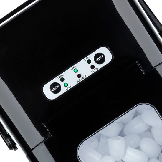 TZS First Austria IJsblokjesmaker - 1.8L Ijsblokjesmachine - 9 blokjes in 7 minuten - 120W - Draagbaar - RVS - Zelfreinigingsfunctie van Tzs First Austria — afbeelding 2