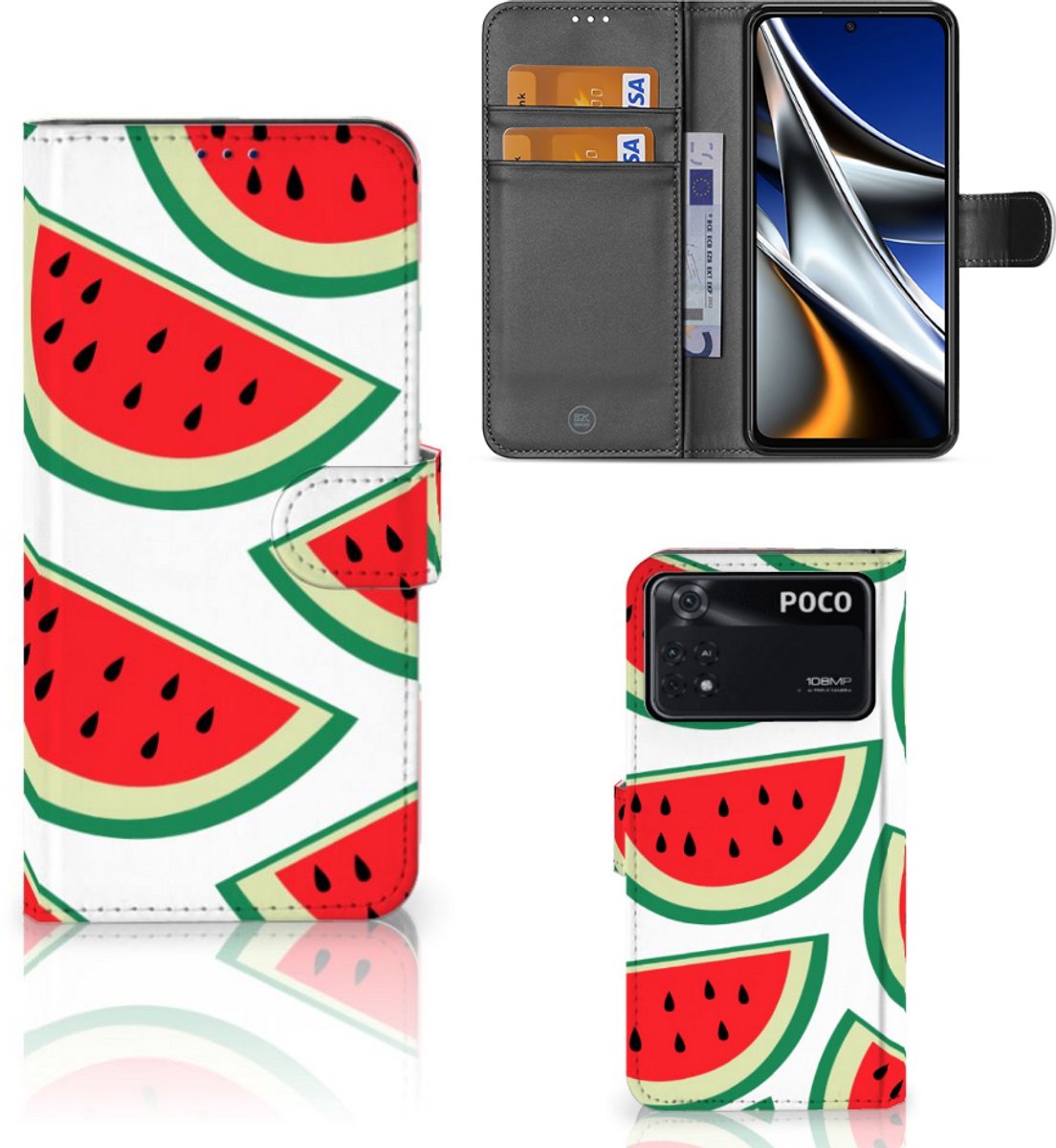 Xiaomi Poco X4 Pro 5G Book Cover Watermelons