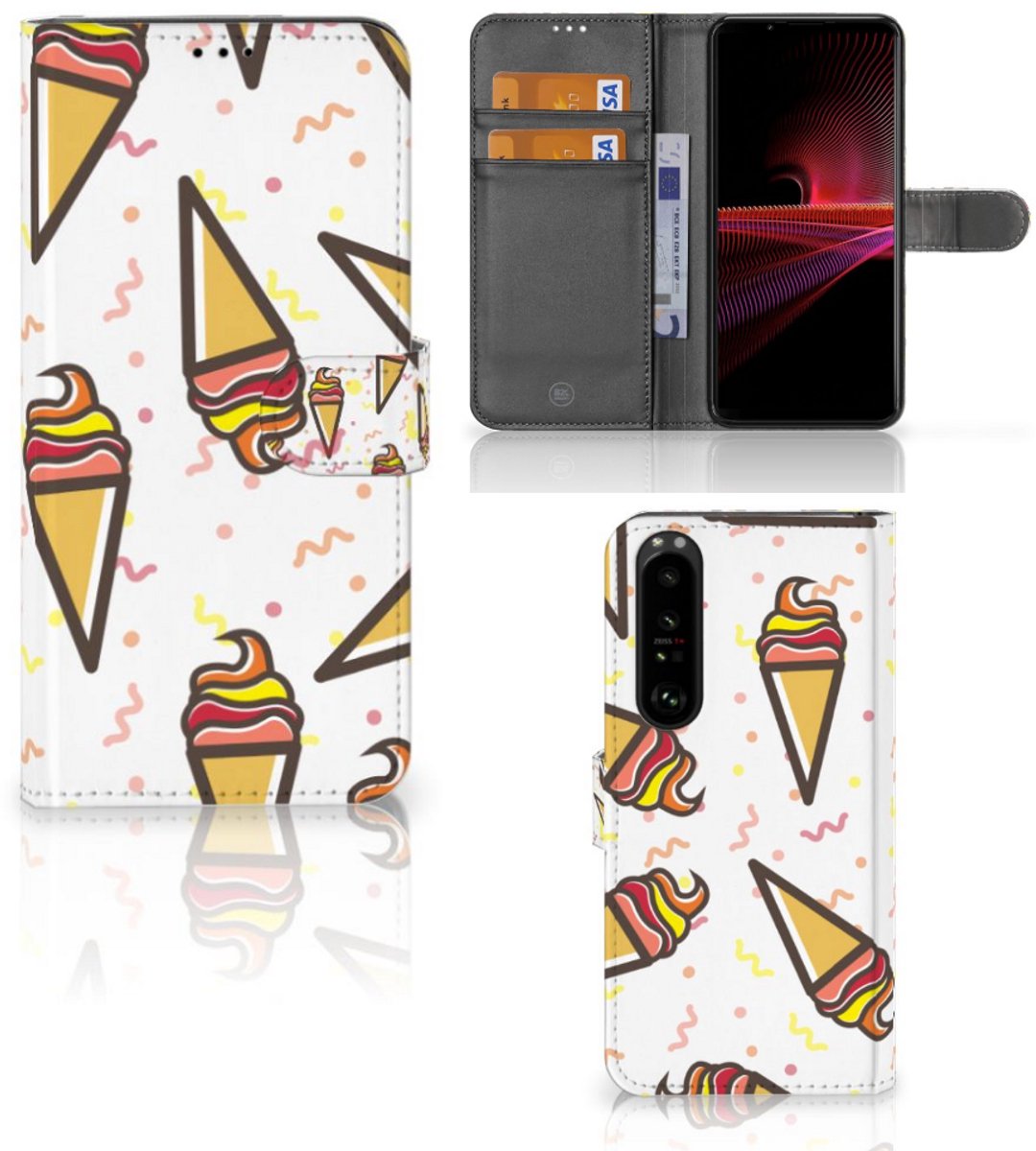 Book Case voor Sony Xperia 1 III Book Cover Icecream