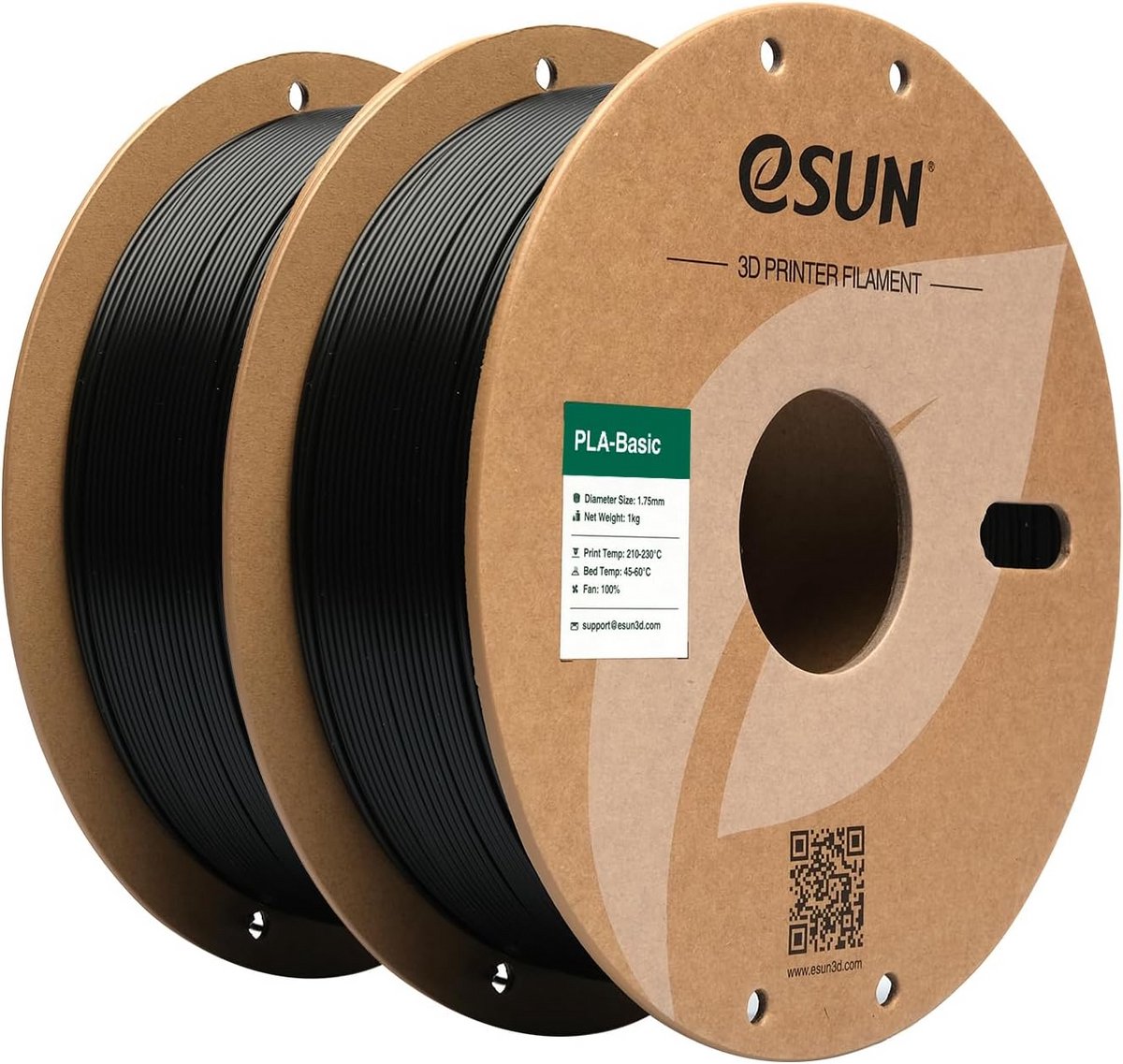 PLA Filament 1.75mm voor 3D Printers - Zwart