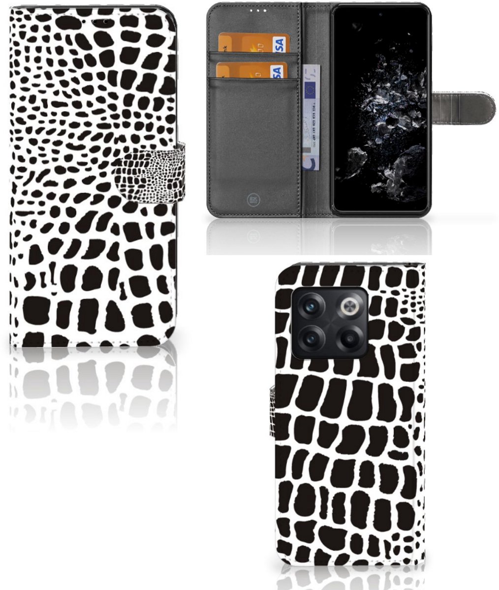 OnePlus 10T Telefoonhoesje met Pasjes Slangenprint