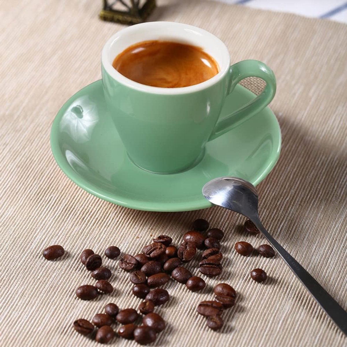 Espresso Cup met Schotel - 80ml Porselein