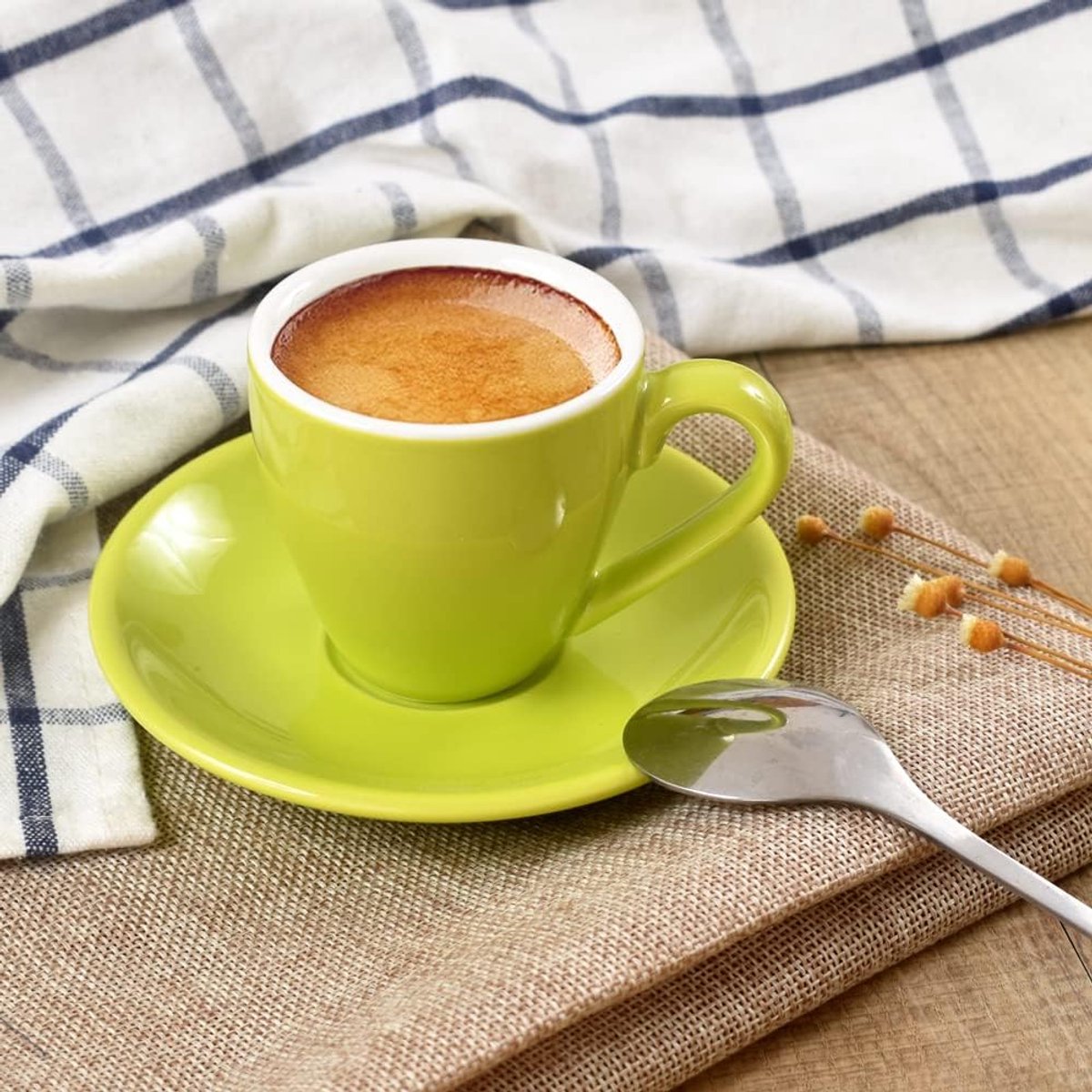 Espresso Cup met Schotel - 80ml Porselein