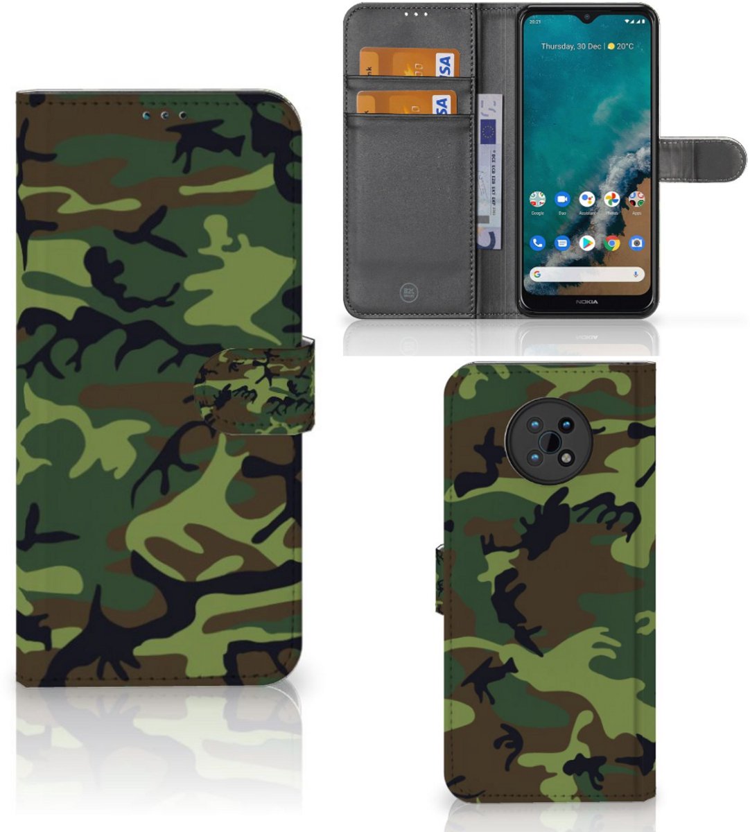 Nokia G50 Telefoon Hoesje Army Dark