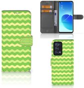 Portefeuille OPPO Reno 6 Pro+ 5G Housse pour Green Waves