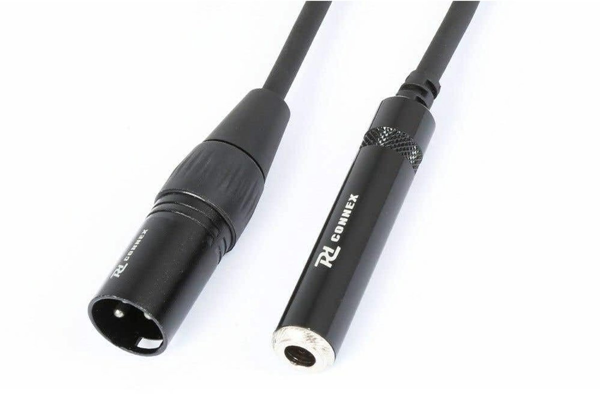 XLR Male naar 6.3mm Female Mono Jack Kabel 0.15m
