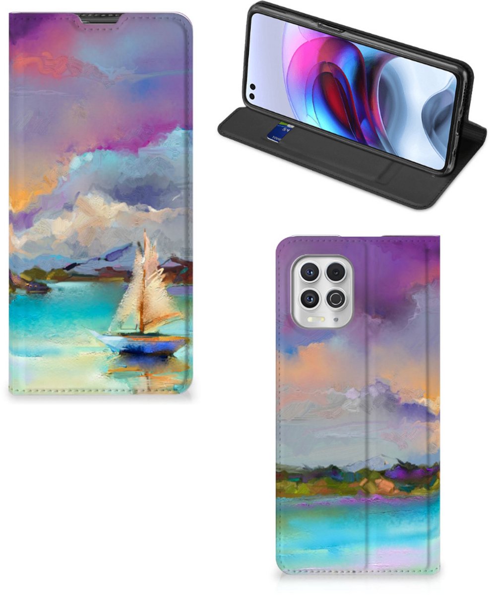 Bookcase Motorola Moto G100 Boat