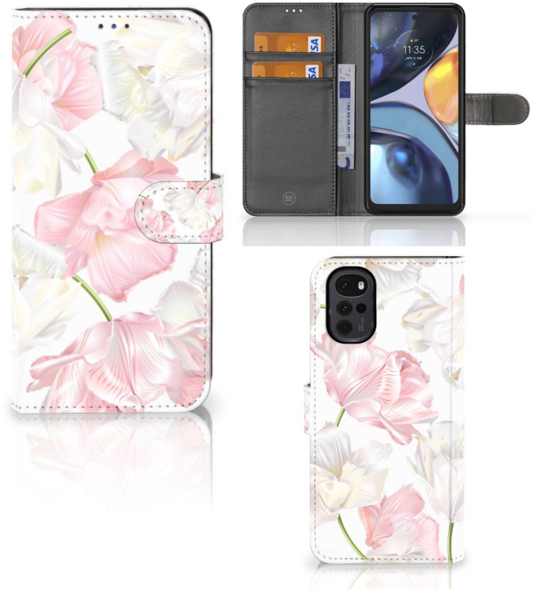 Motorola Moto G22 Hoesje Lovely Flowers