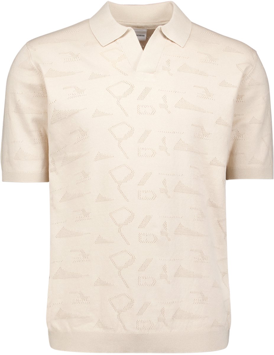Gebreide jacquard polo