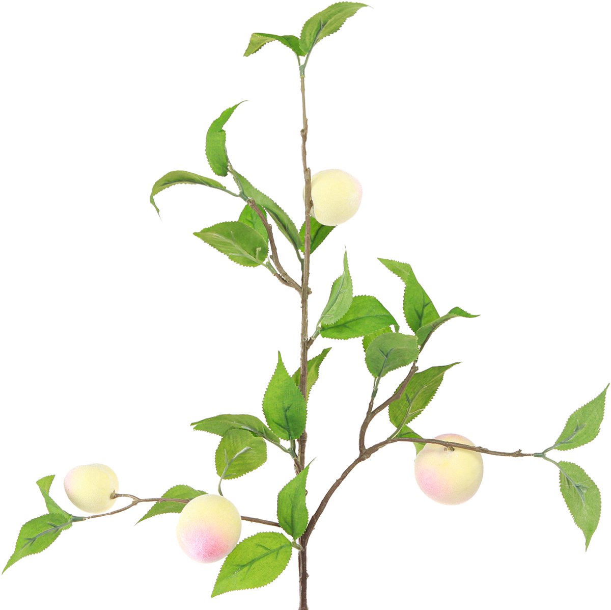 Decoratieve tak, kunstmatige perzik, 52cm, decoratieve tak, set van 2,