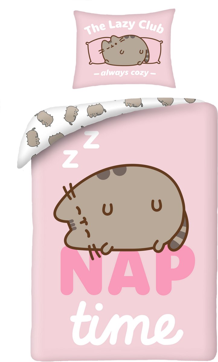 Pusheen Dekbedovertrek Nap Time - 140 x 200 cm + 70 x 90 cm - Polyester