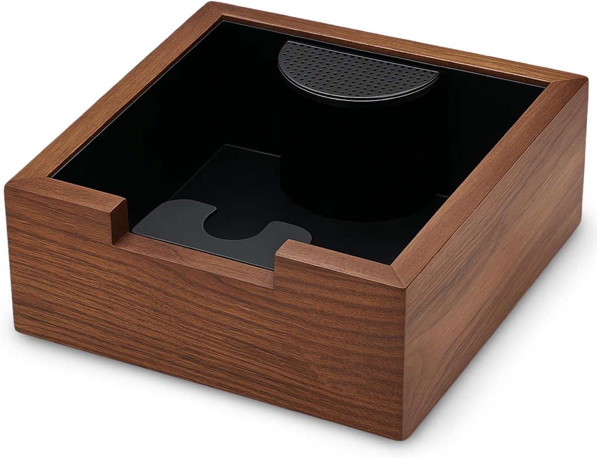 Houten Espresso Knock Box voor Koffiedrap Verwijdering - Duurzaam en Schokabsorberend