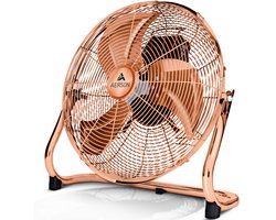 AERSON vloerventilator 30 cm | waaier met drie standen 55W | staande ventilator | hoge luchtstroom | robuuste metalen uitvoering | hellingshoek ca. 110 graden