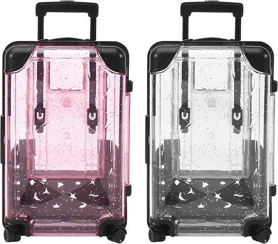 Creatieve Mini-Koffer Geschenkdoos - 2 Stuks Reiscadeau en Spaarpot